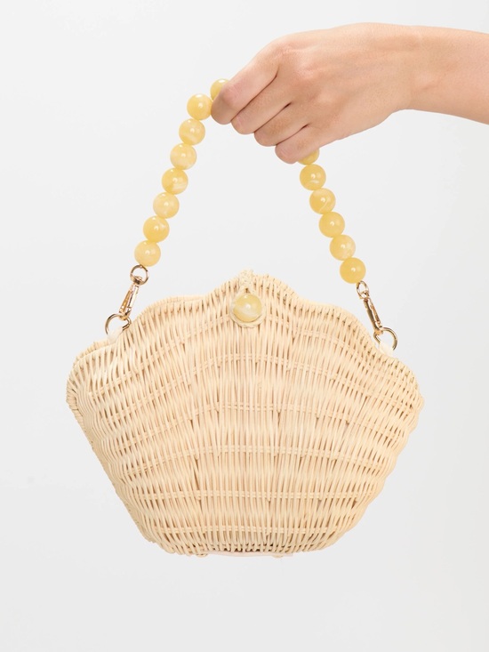 Show Me Your MuMu Handbags - ANTHROPOLOGIE SHOW ME YOUR MUMU WOVEN SEASHELL BAG